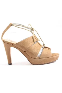 Sandaletten>Farrutx High Heel Sandaletten Größe 40 wollweiß