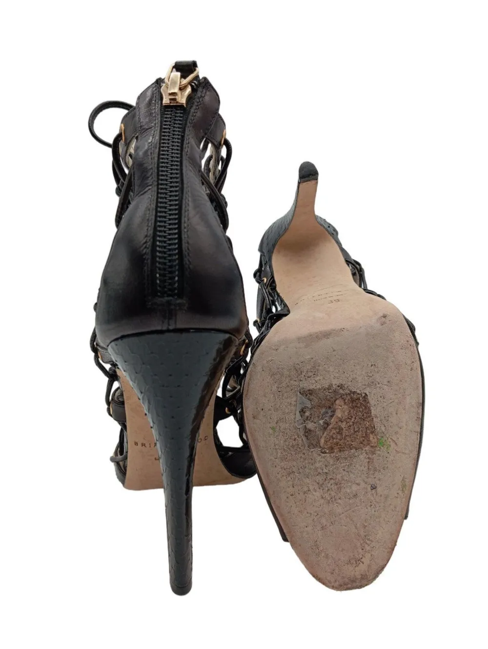 High Heel Sandaletten Größe 39-Brian Atwood New