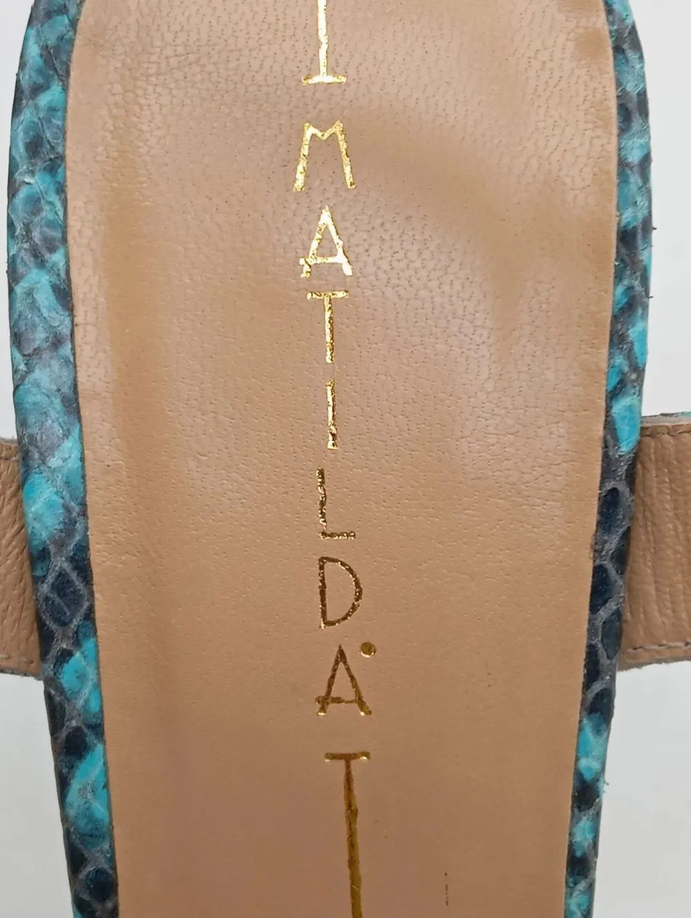 Sandaletten>Matilda High Heel Sandaletten Größe 39 türkisschwarz