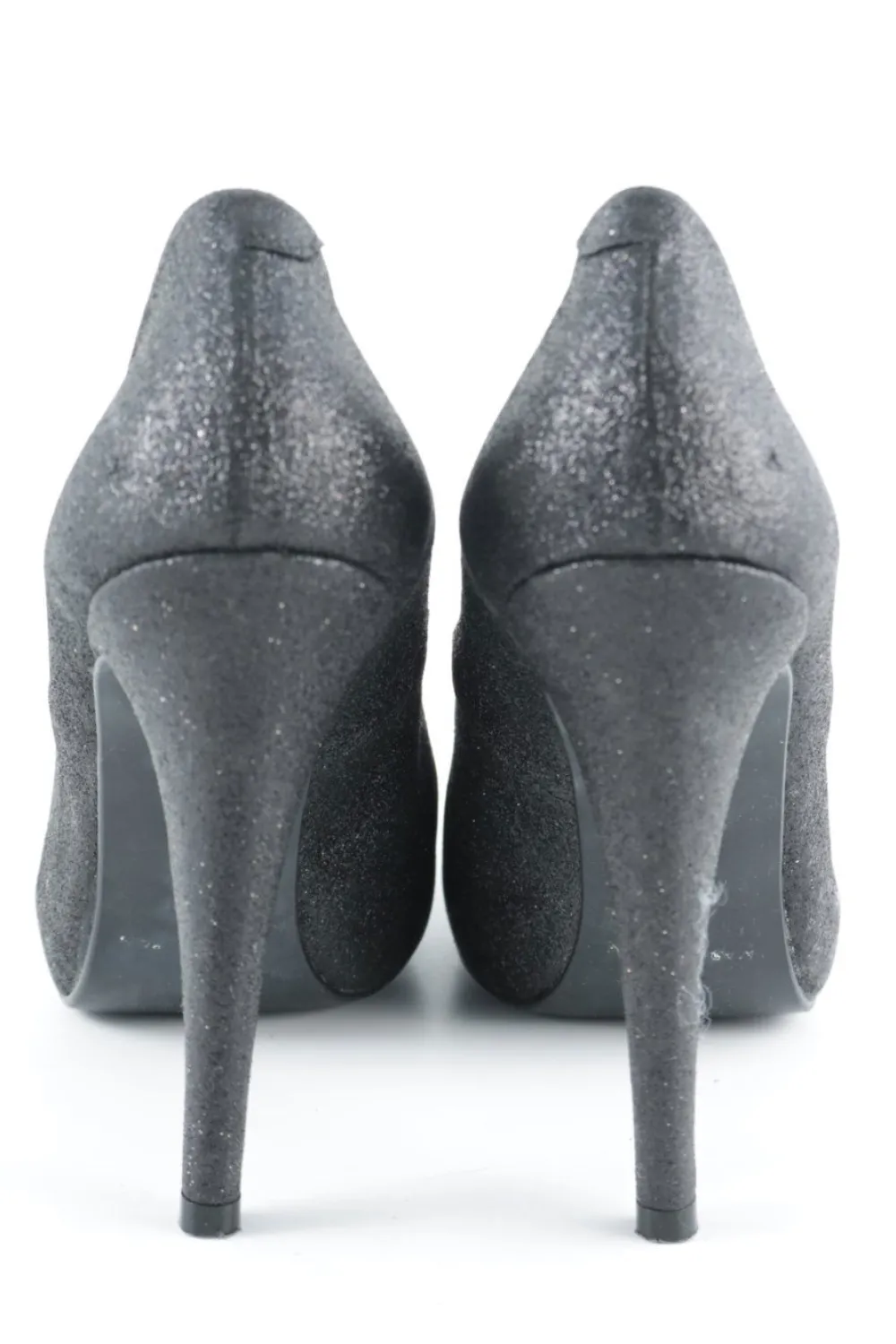 Pumps>Dolfine Satiu00e9 Paris High Heels Größe 39 schwarzsilberfarben