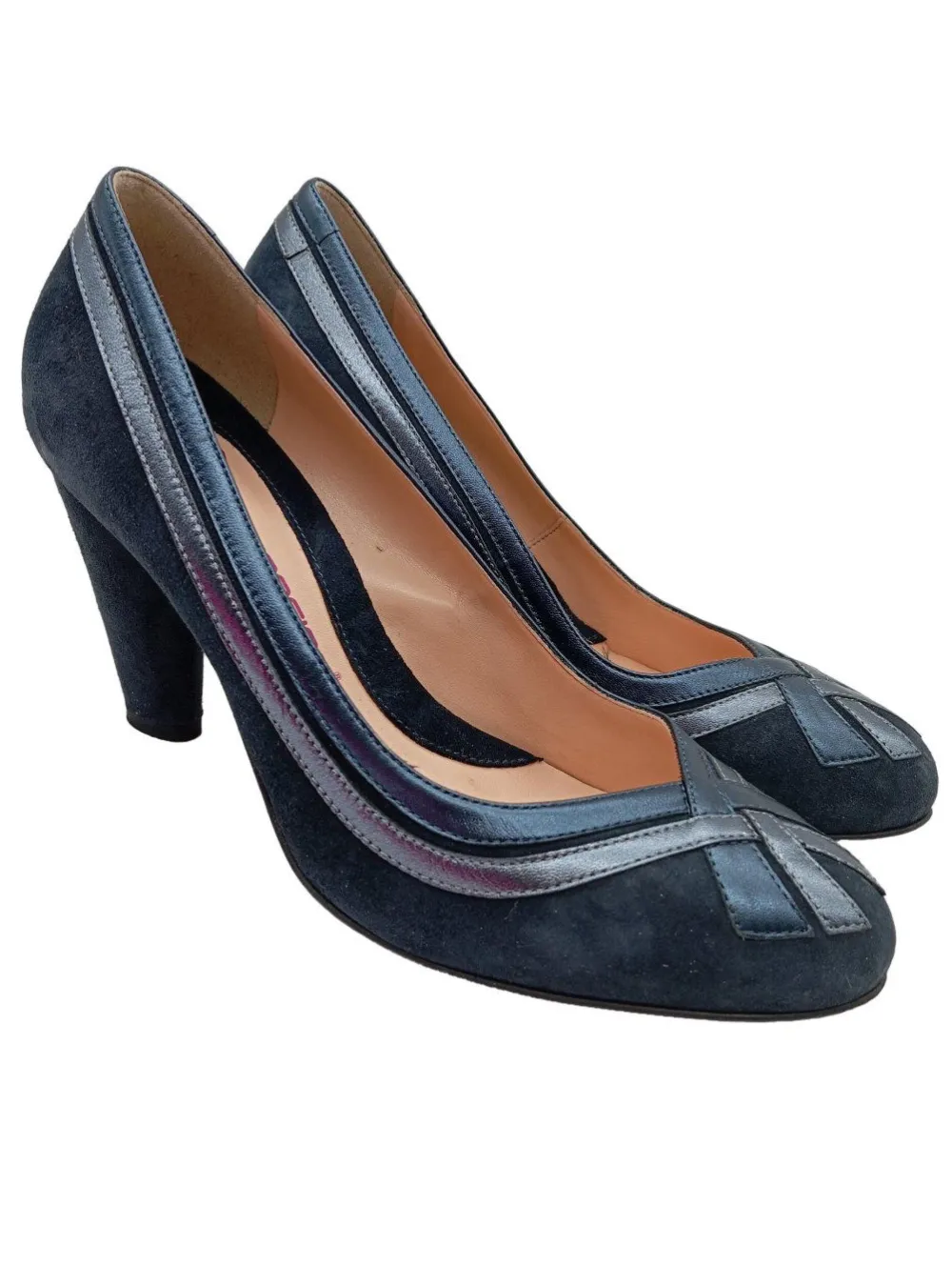 Pumps>Fornarina High Heels Größe 39 dunkelblau