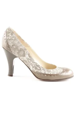 Pumps> High Heels Größe 40 graubrauncreme