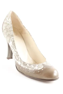 Pumps> High Heels Größe 40 graubrauncreme