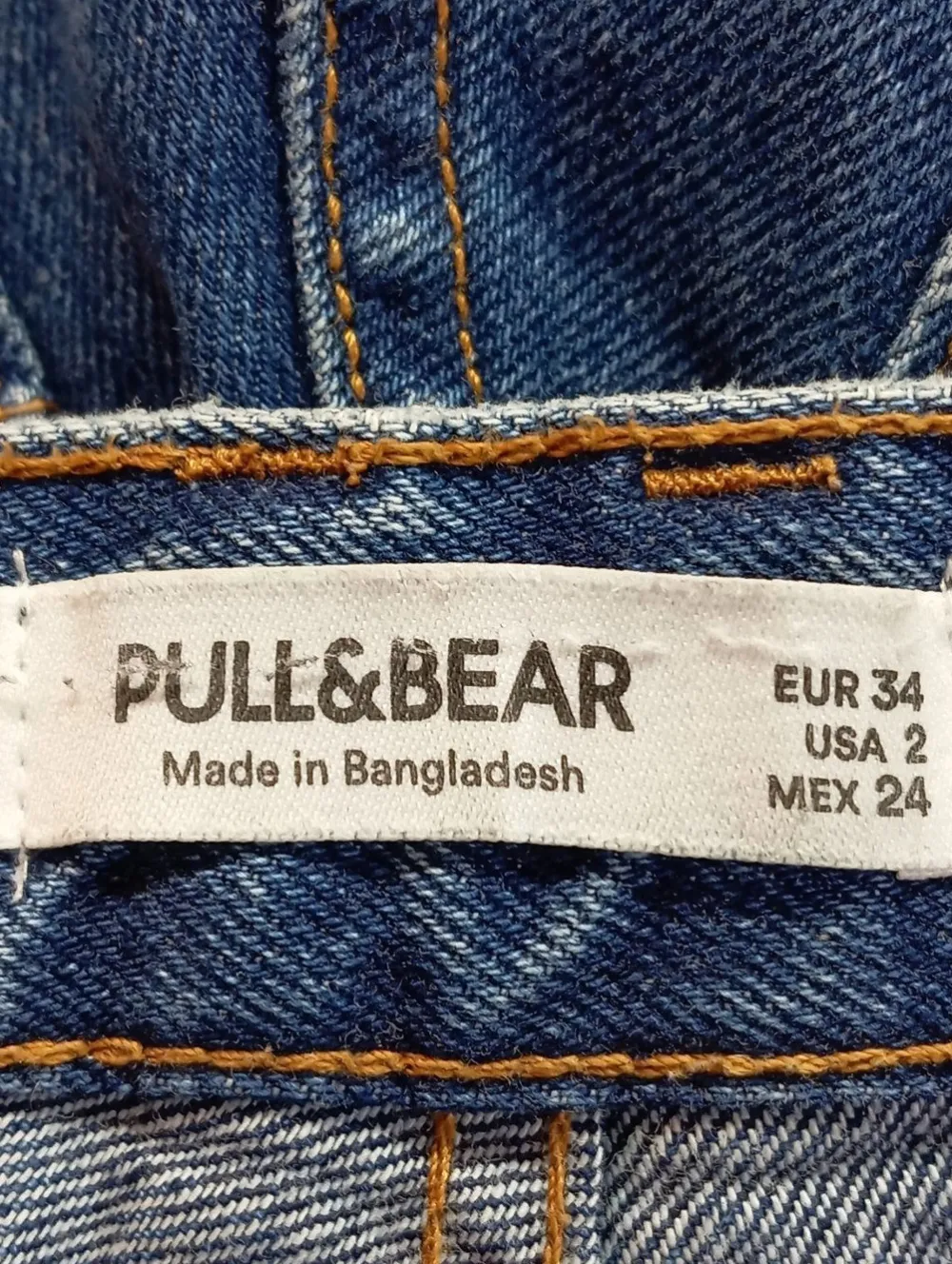 Jeans>Pull & Bear High Waist Jeans Größe 34 blau