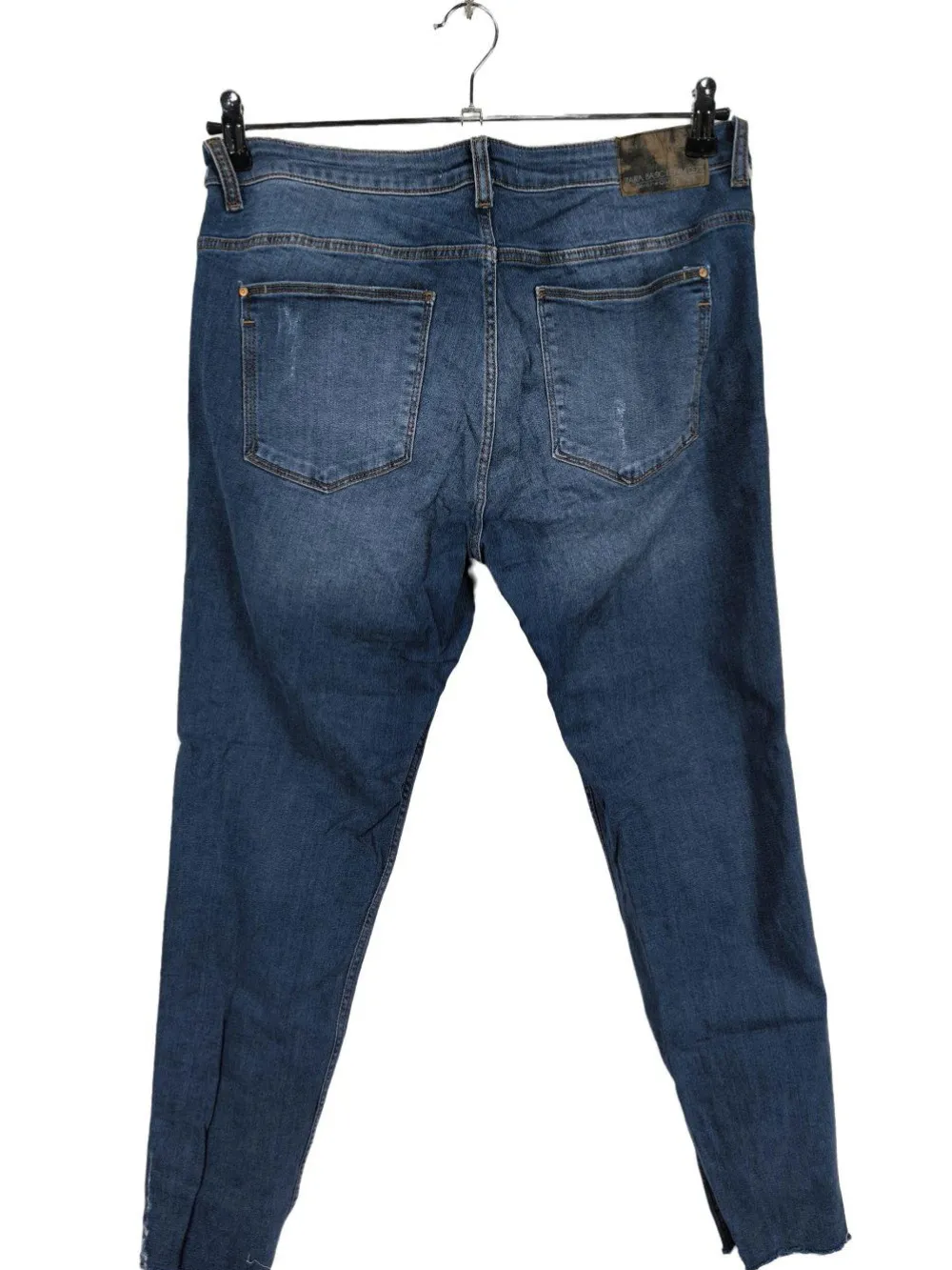 Jeans>Zara Basic High Waist Jeans Größe 44 blau