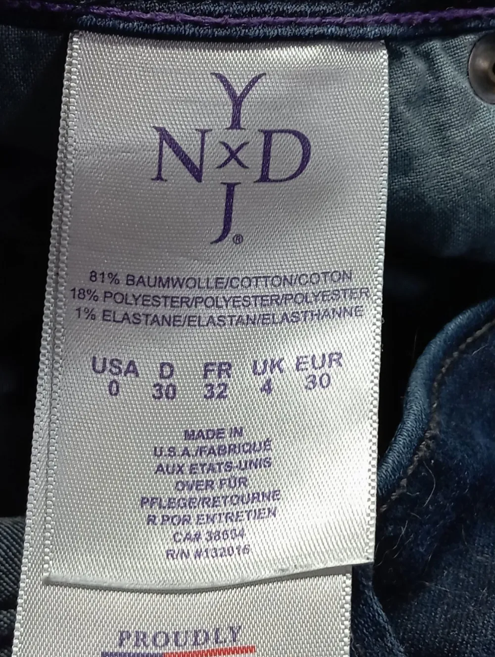 Jeans>NYDJ High Waist Jeans Größe 30 blau