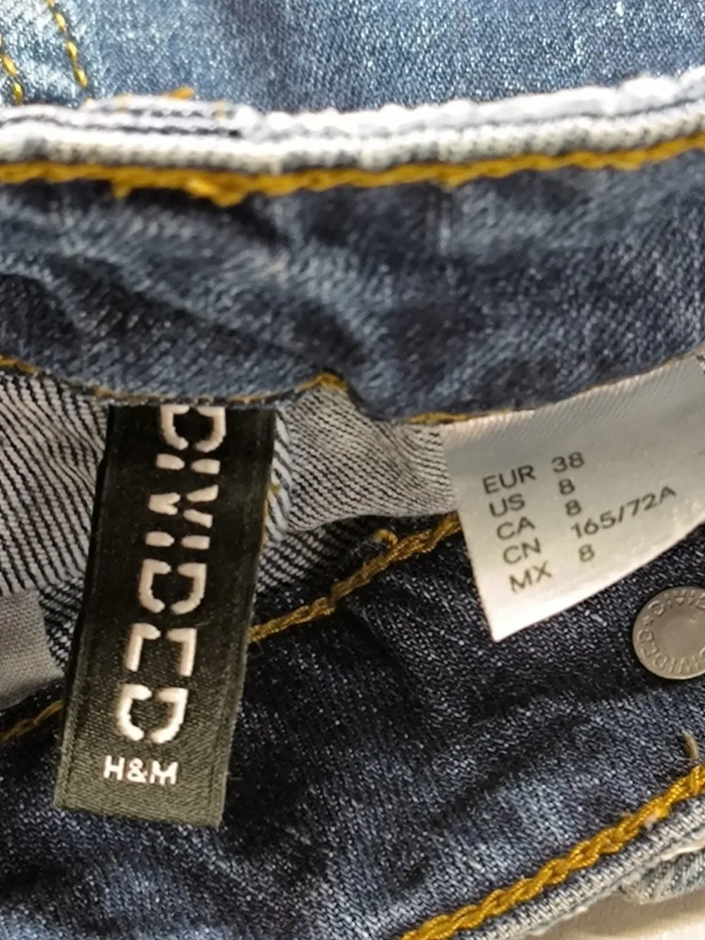 Jeans>H&M Divided High Waist Jeans Größe 38 blau