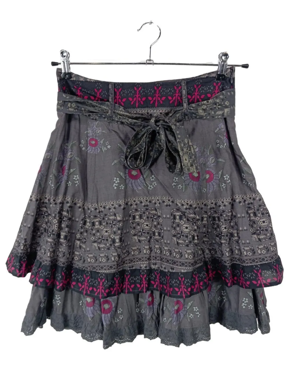 Röcke>Street One High Waist Rock Größe 34 silberfarben