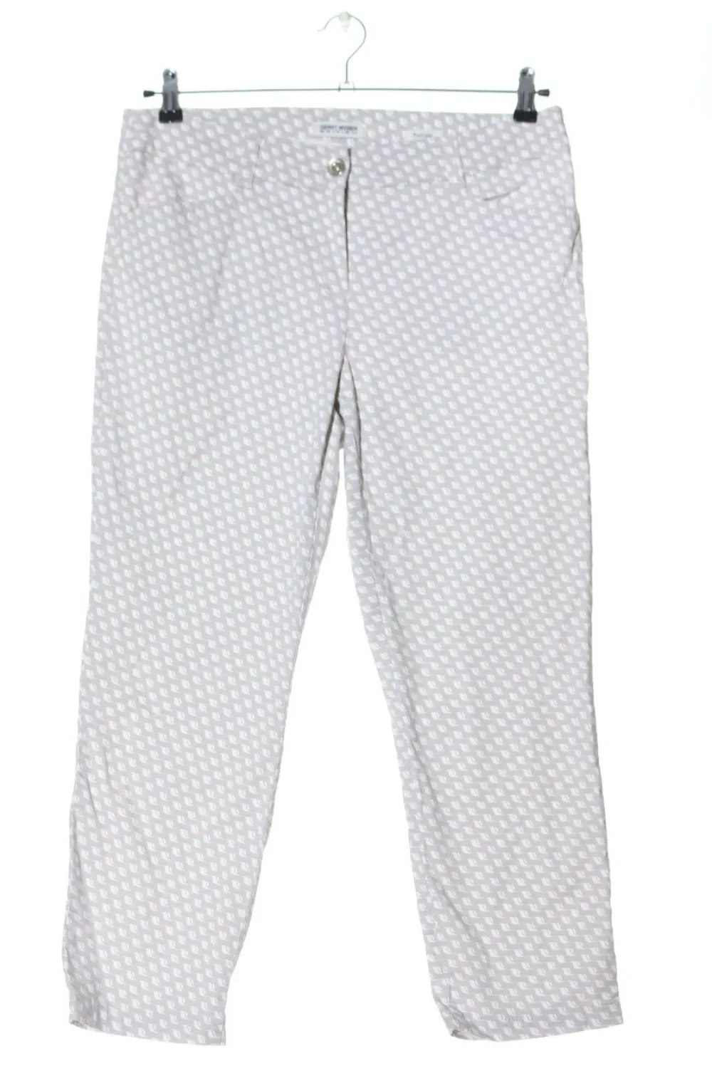 Hosen>Gerry Weber High-Waist Hose Größe 38 hellgrauweiß