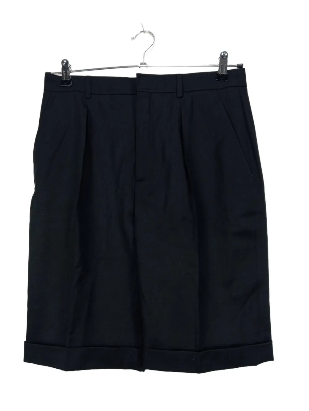 Kurze Hosen>Yves Saint Laurent High-Waist-Shorts Größe 38 schwarz
