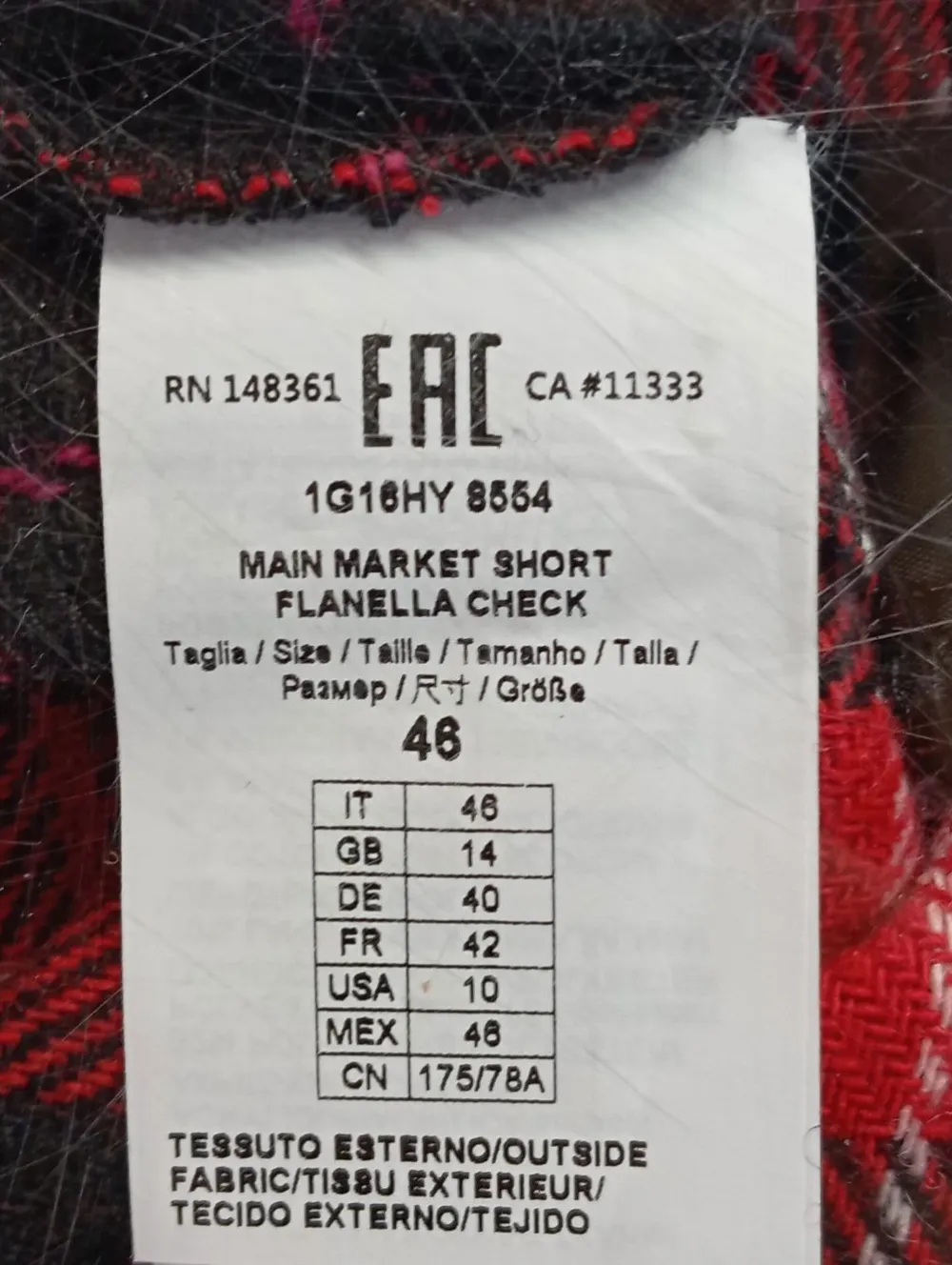 Kurze Hosen>Pinko High-Waist-Shorts Größe 40 rotschwarz