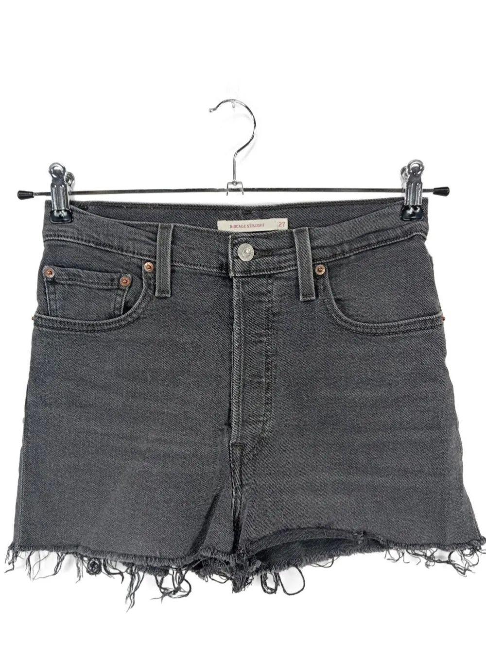 Kurze Hosen>Levi's High-Waist-Shorts Größe 36 hellgrau