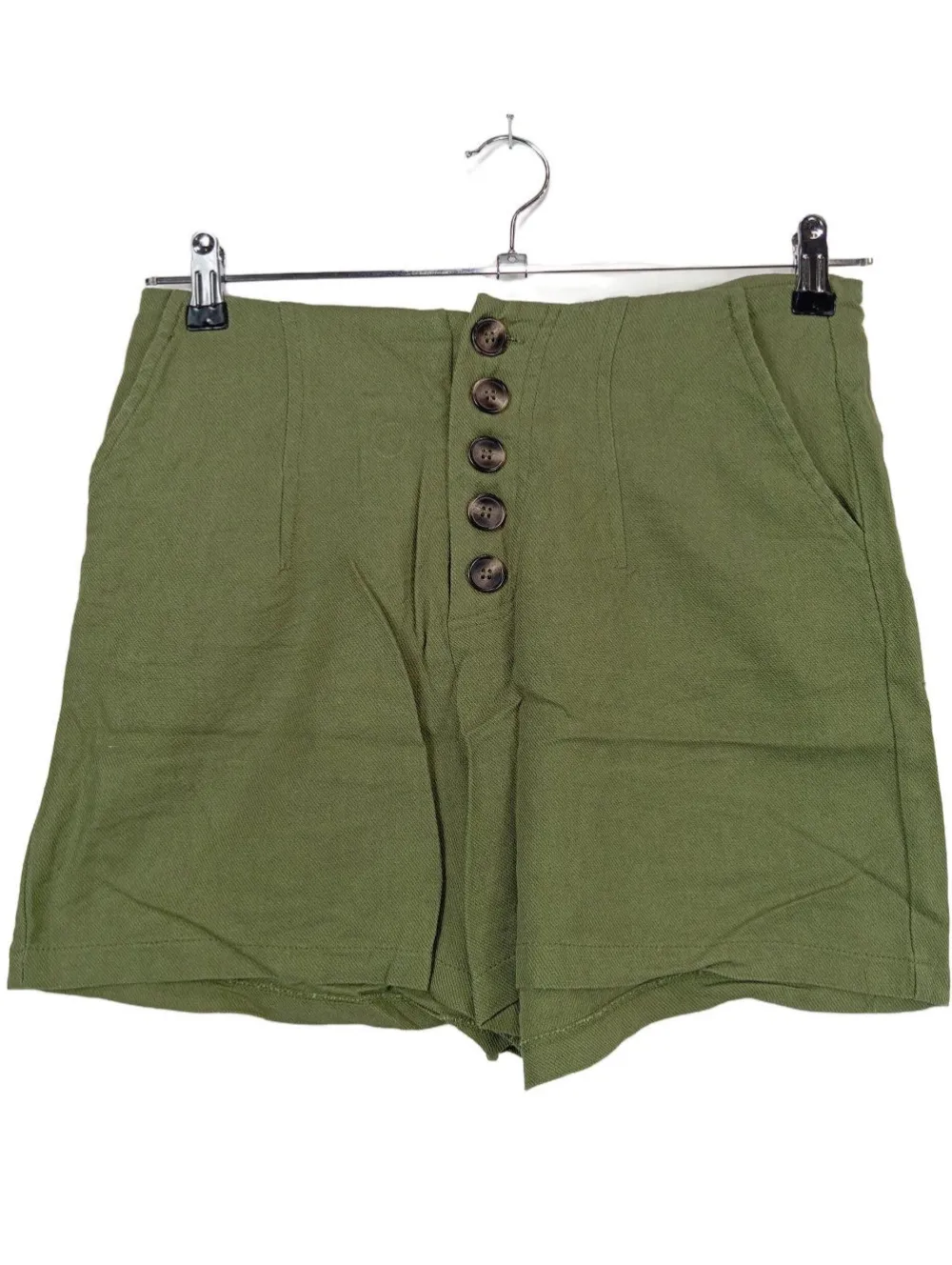 Kurze Hosen>Reserved High-Waist-Shorts Größe 40 khaki