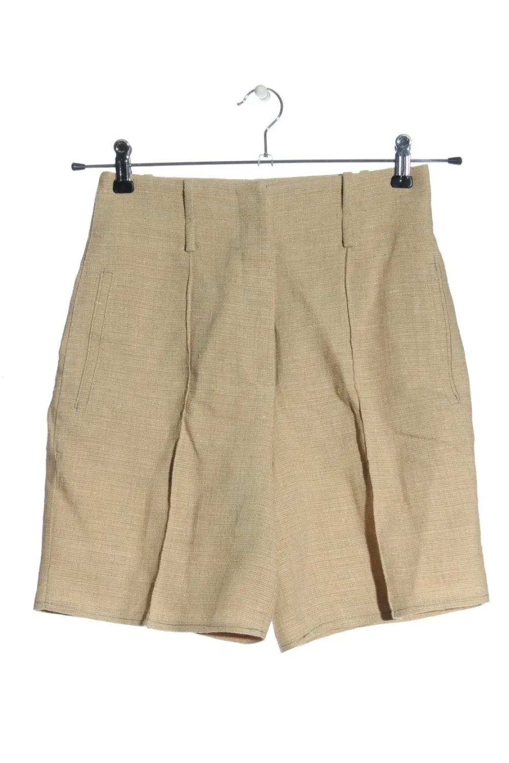 Kurze Hosen>Massimo Dutti High-Waist-Shorts Größe 34 beigecreme