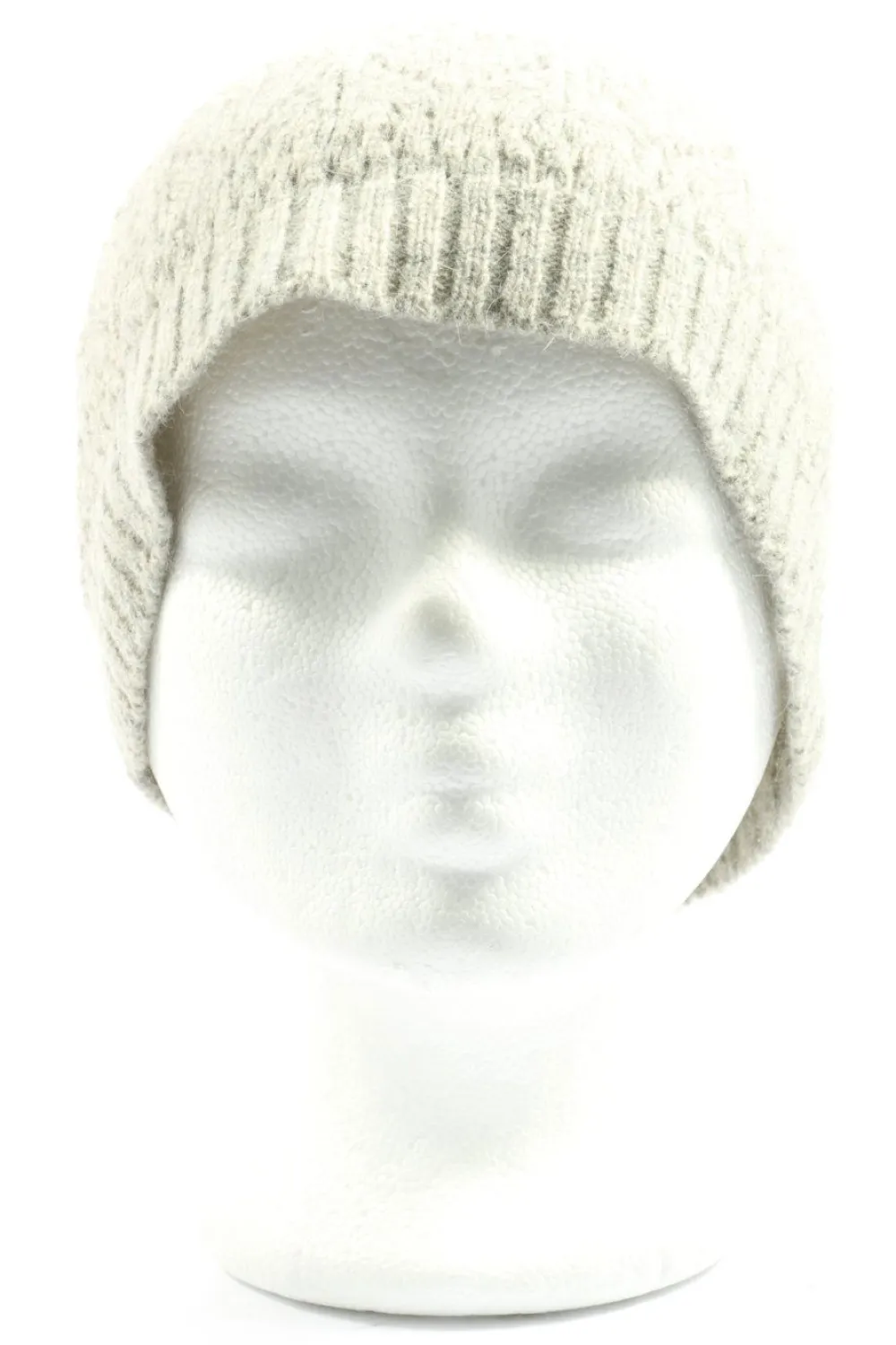 Mützen>H&M Häkelmütze hellgrau