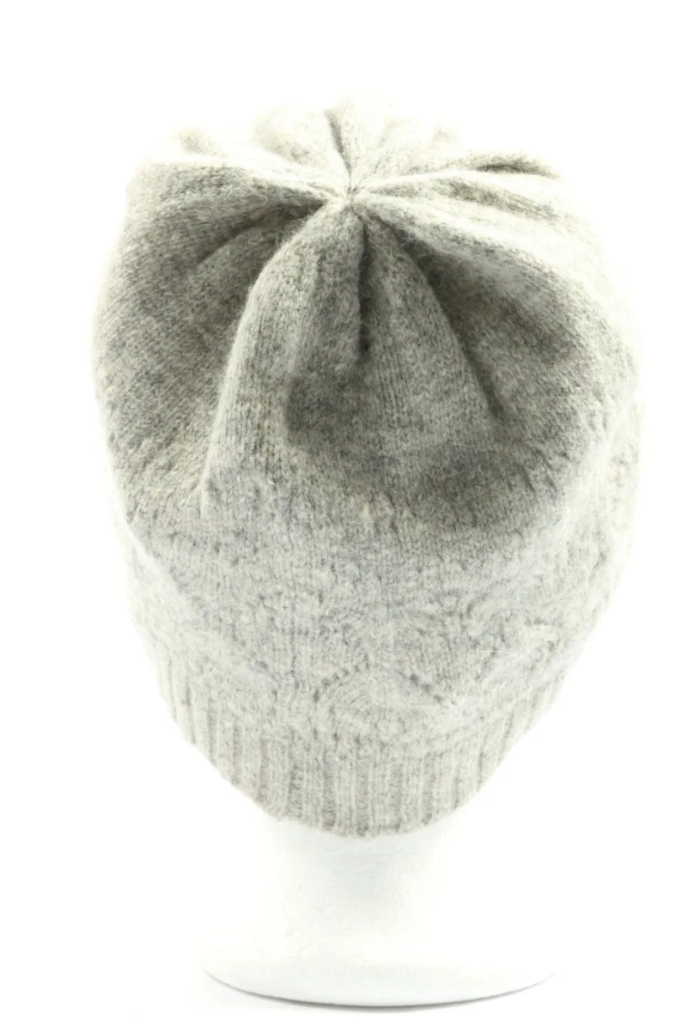 Mützen>H&M Häkelmütze hellgrau