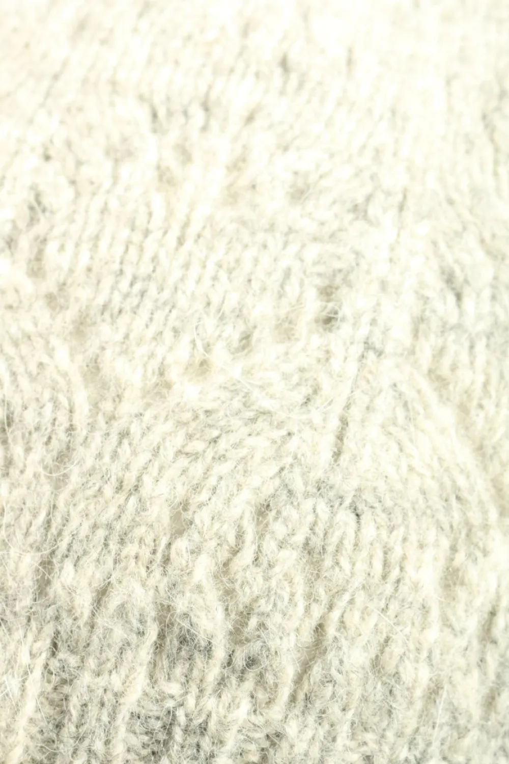 Mützen>H&M Häkelmütze hellgrau