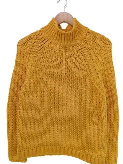 Pullover>Marc Ou2019Polo Häkelpullover Größe 38 hellorange