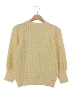 Pullover>Reserved Häkelpullover Größe 36 blassgelb