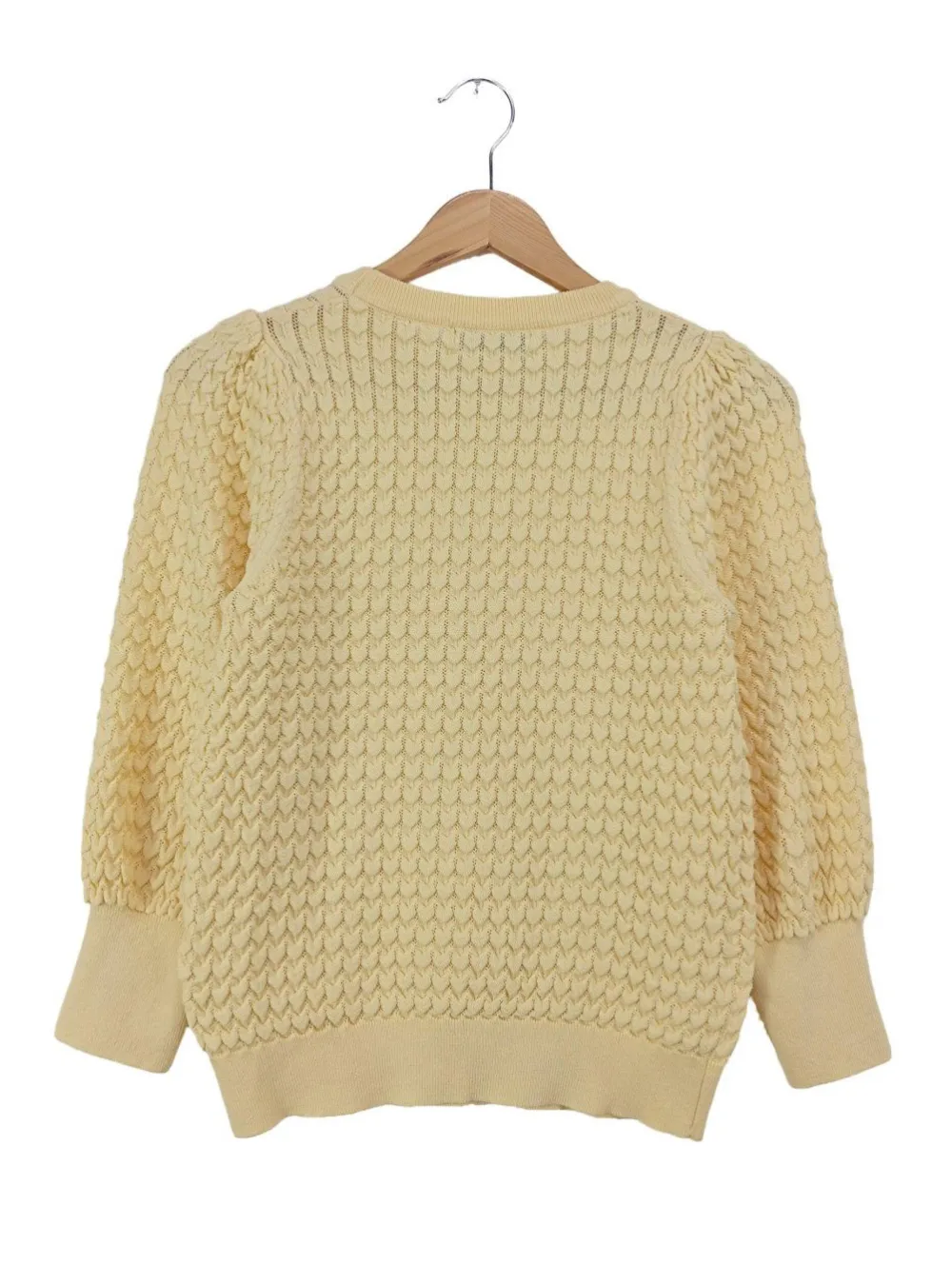 Pullover>Reserved Häkelpullover Größe 36 blassgelb