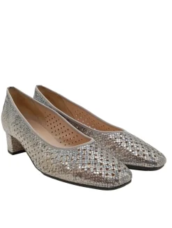 Pumps>Hassia Hochfront-Pumps Größe 40 silberfarben