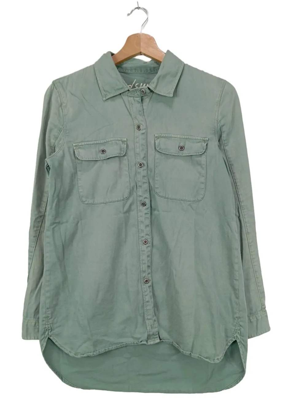 Hemden>Madewell Jeanshemd Größe 34 khaki