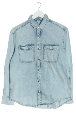 Hemden>H&M Jeanshemd Größe 34 blau