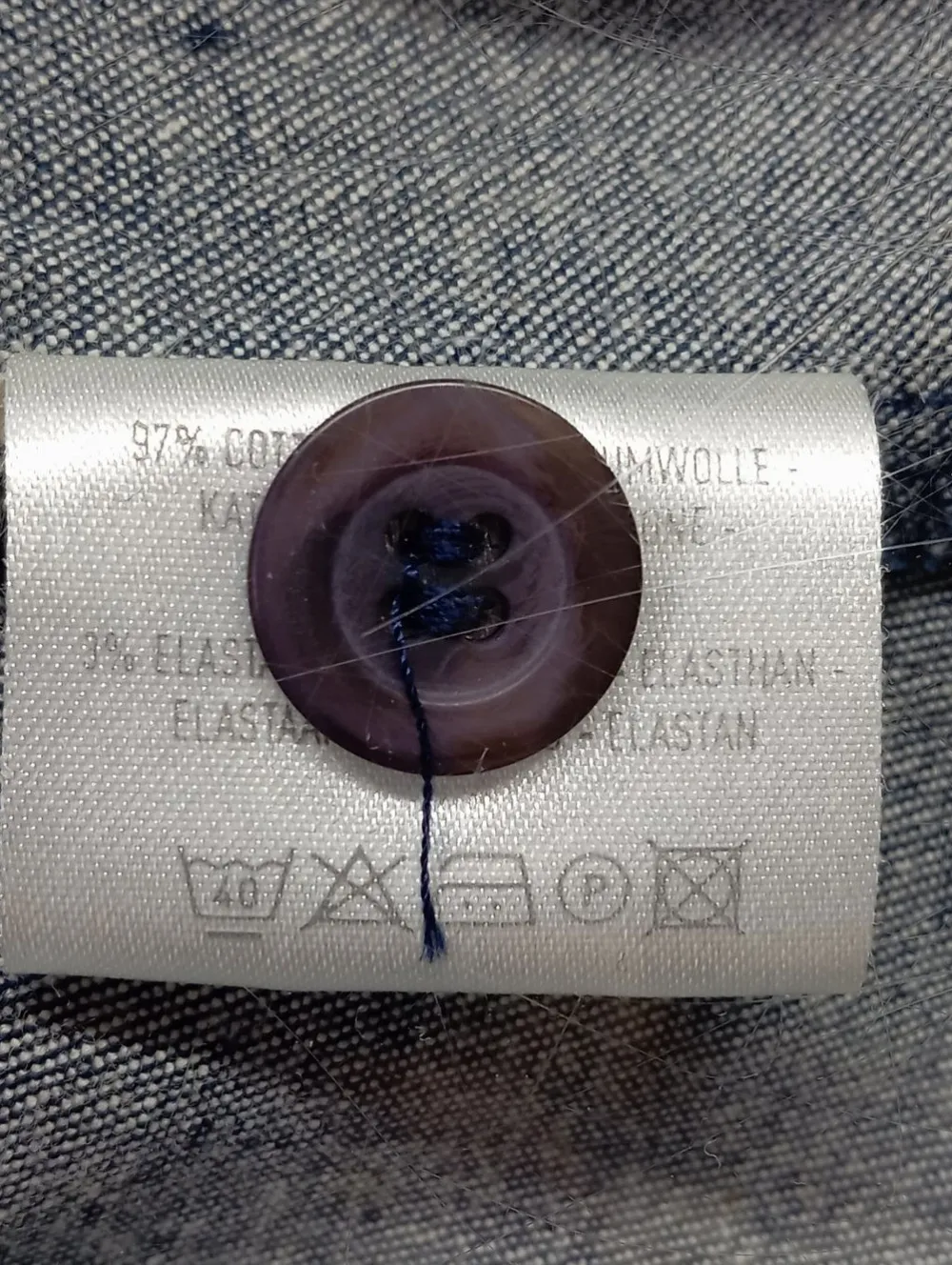 Hemden>Clockhouse Jeanshemd Größe 36 blau