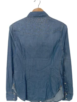 Hemden>Silvian heach Jeanshemd Größe 36 blau