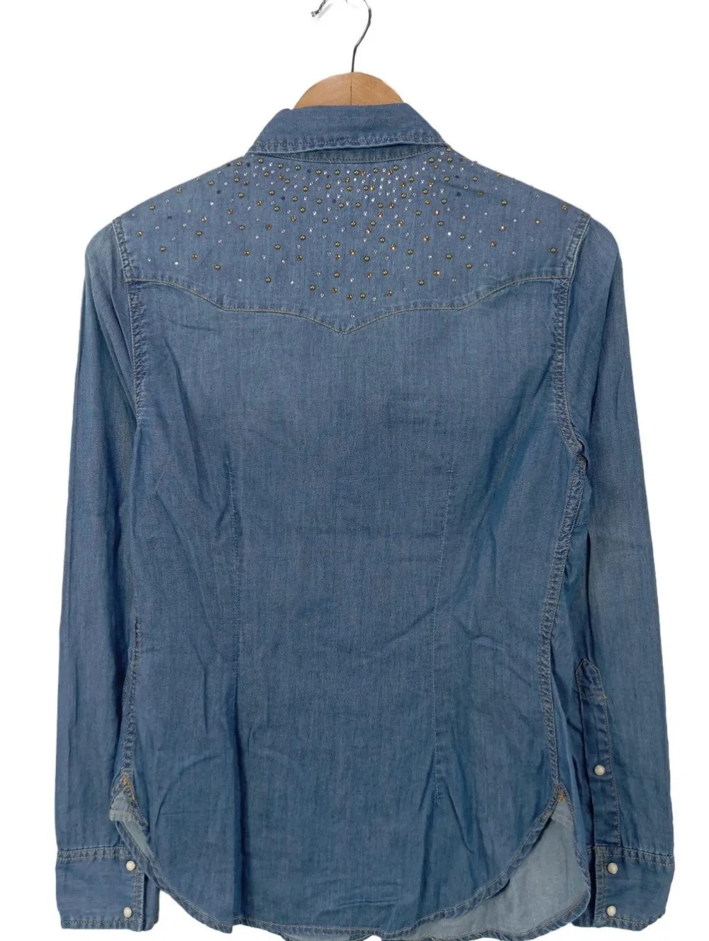 Hemden>Silvian heach Jeanshemd Größe 36 blau