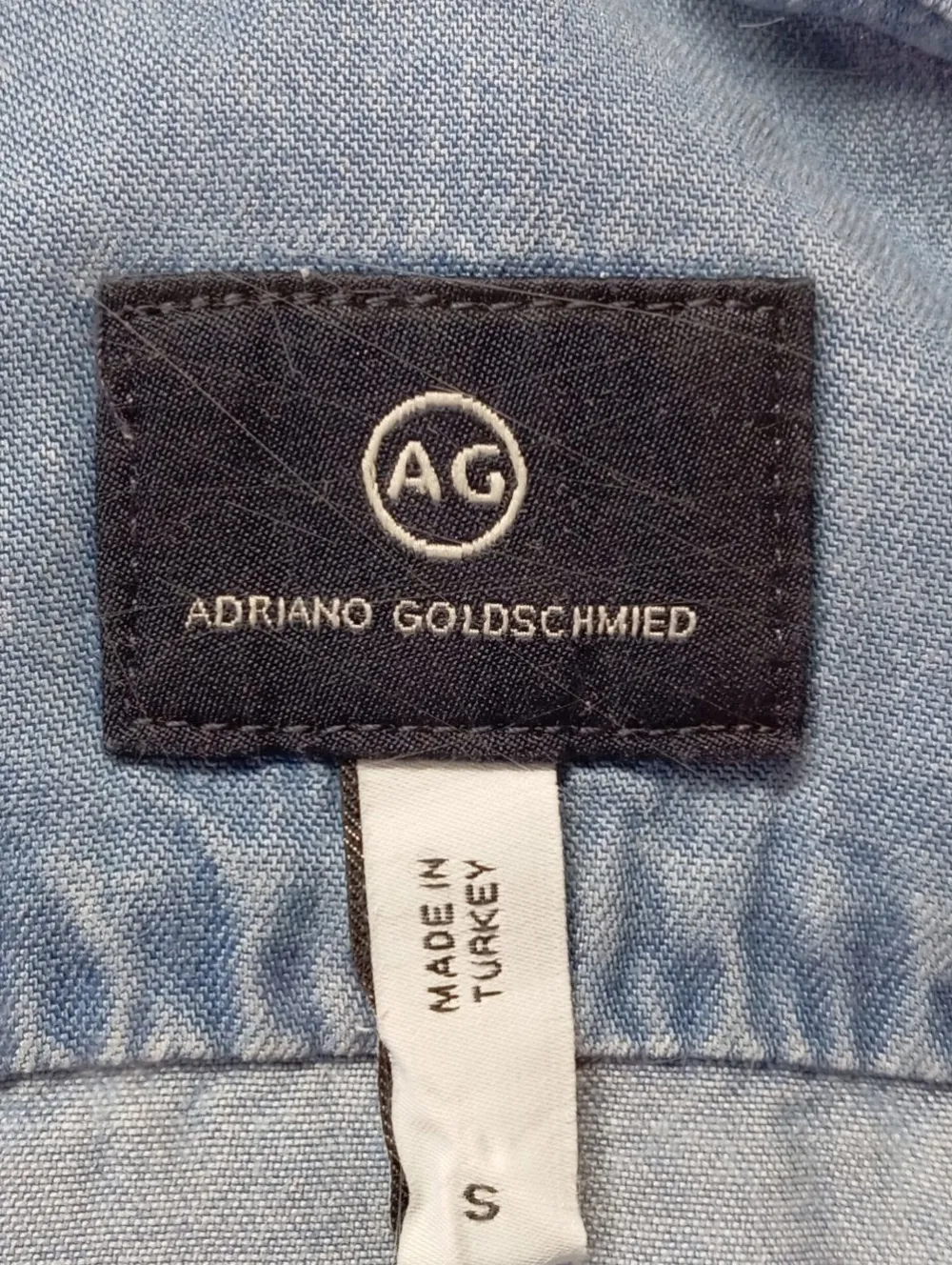 Hemden>Adriano Goldschmied Jeanshemd Größe 36 blau