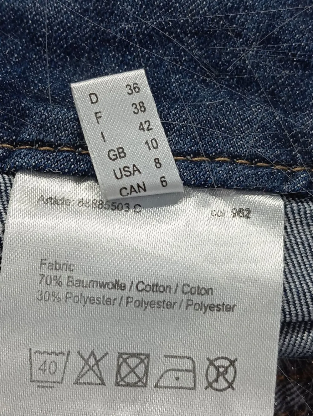 Röcke>More & More Jeansrock Größe 36 blau