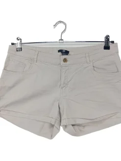 Kurze Hosen>H&M Jeansshorts Größe 42 wollweiß