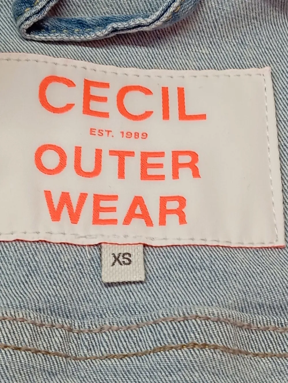 Westen>Cecil Jeansweste Größe 34 blau