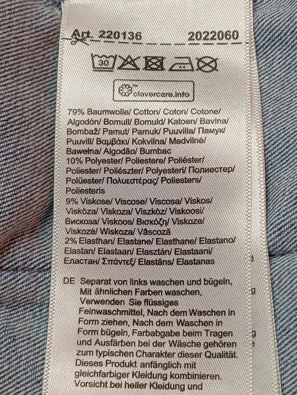 Westen>Cecil Jeansweste Größe 34 blau