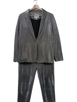 Twin Sets>Vila Jersey Twin Set Größe 38 silberfarben