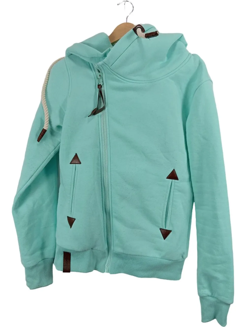 Pullover> Kapuzenpullover Größe 40 türkis