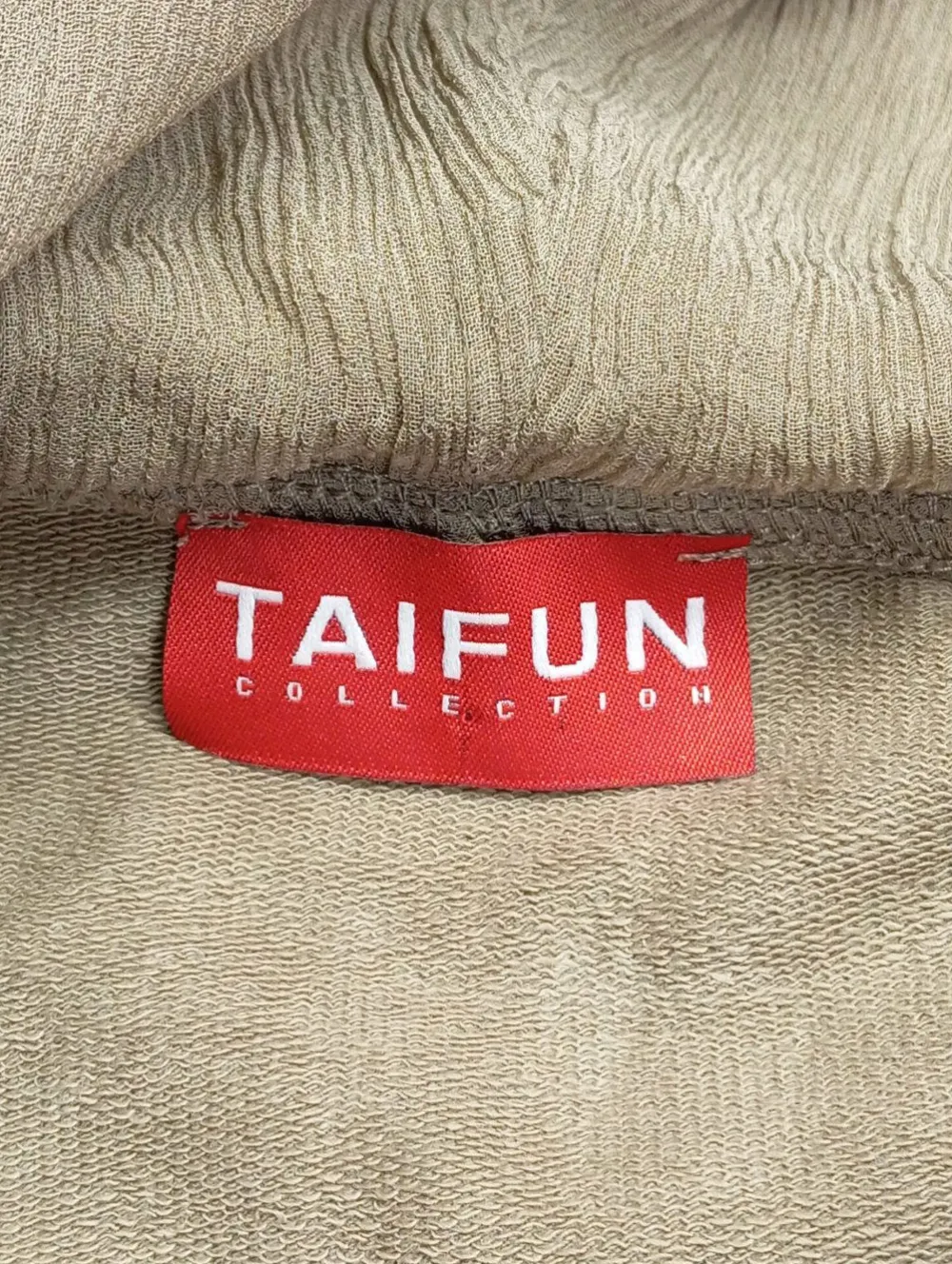 Sweats>Taifun Kapuzensweatshirt Größe 36 khaki