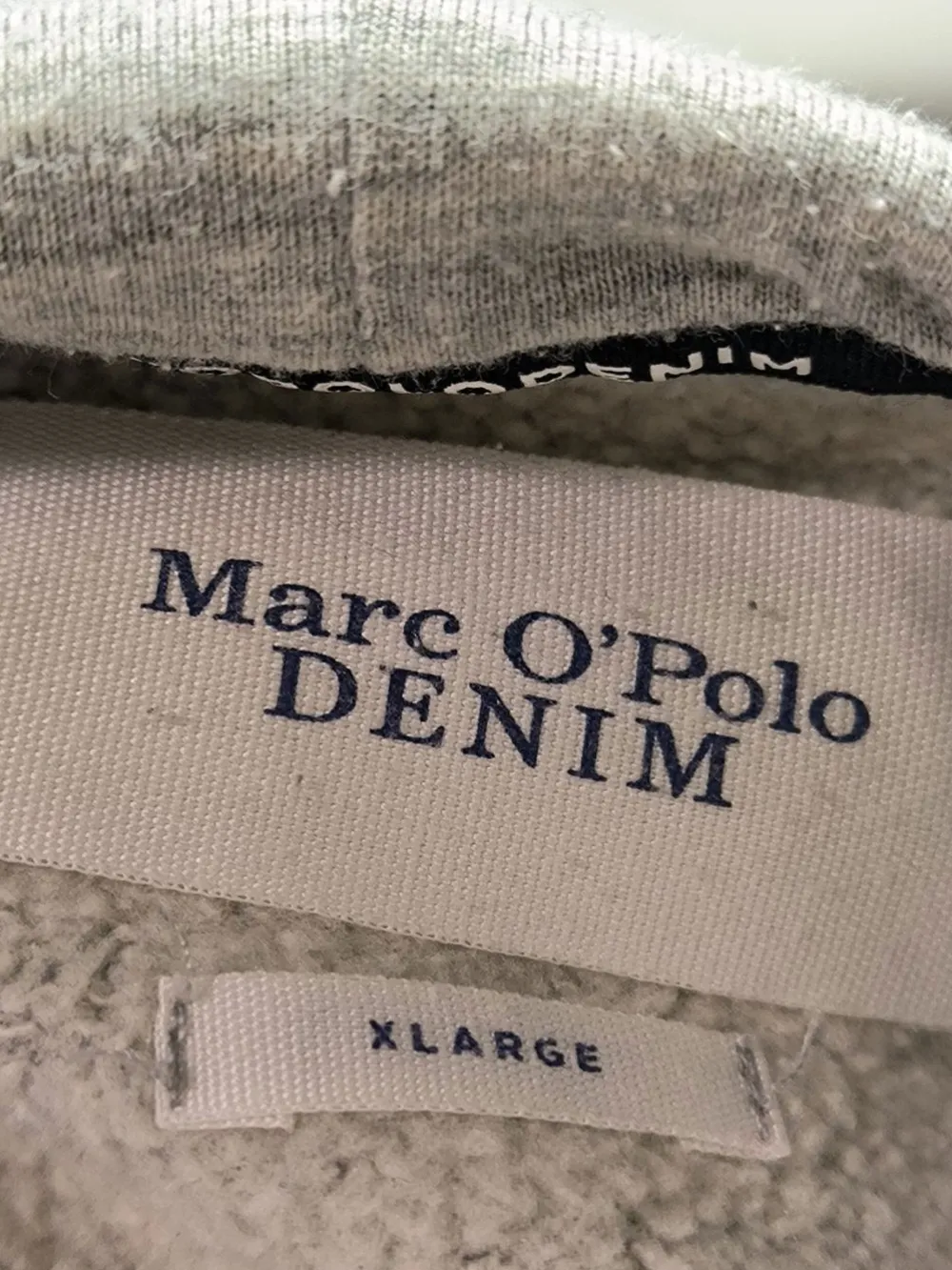 Sweats>Marc Ou2019Polo DENIM Kapuzensweatshirt Größe 38 hellgrau