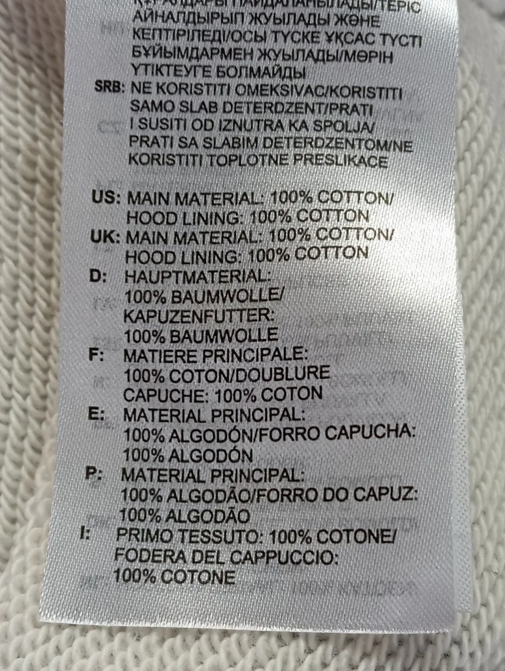 Sweats>Adidas Kapuzensweatshirt Größe 30 hellgrau