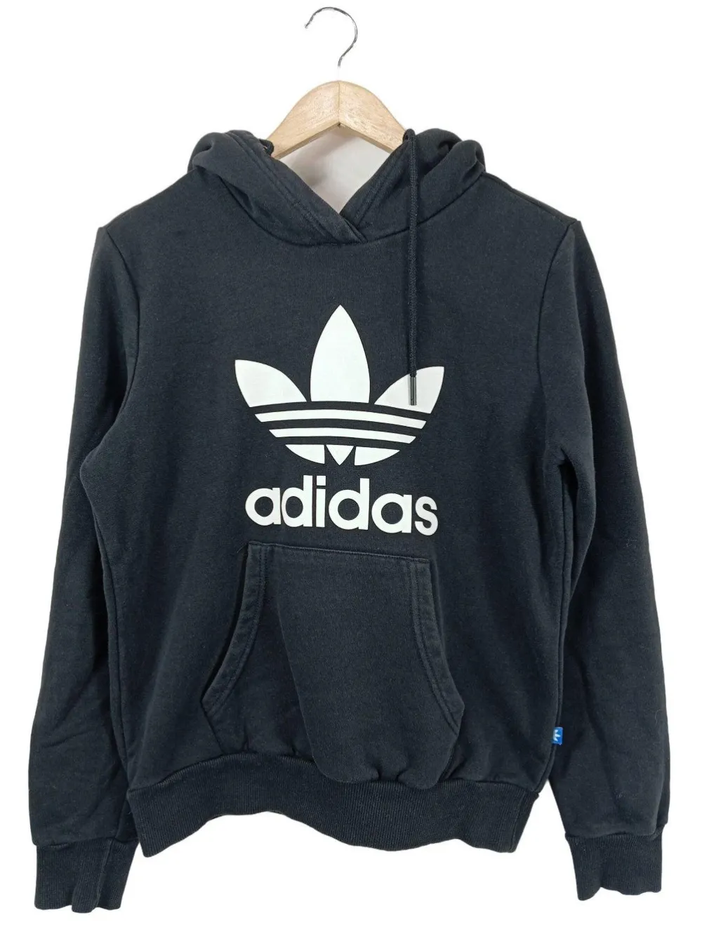 Sweats>Adidas Kapuzensweatshirt Größe 38 schwarz