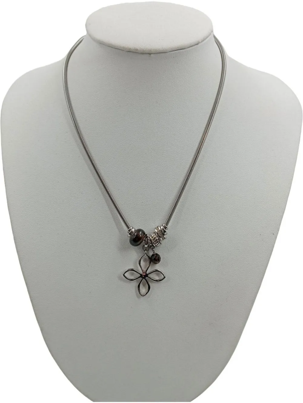 Ketten>Fossil Kette silberfarben