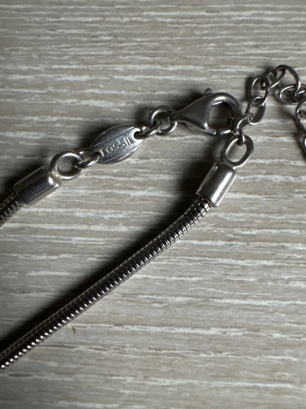 Ketten>Fossil Kette silberfarben