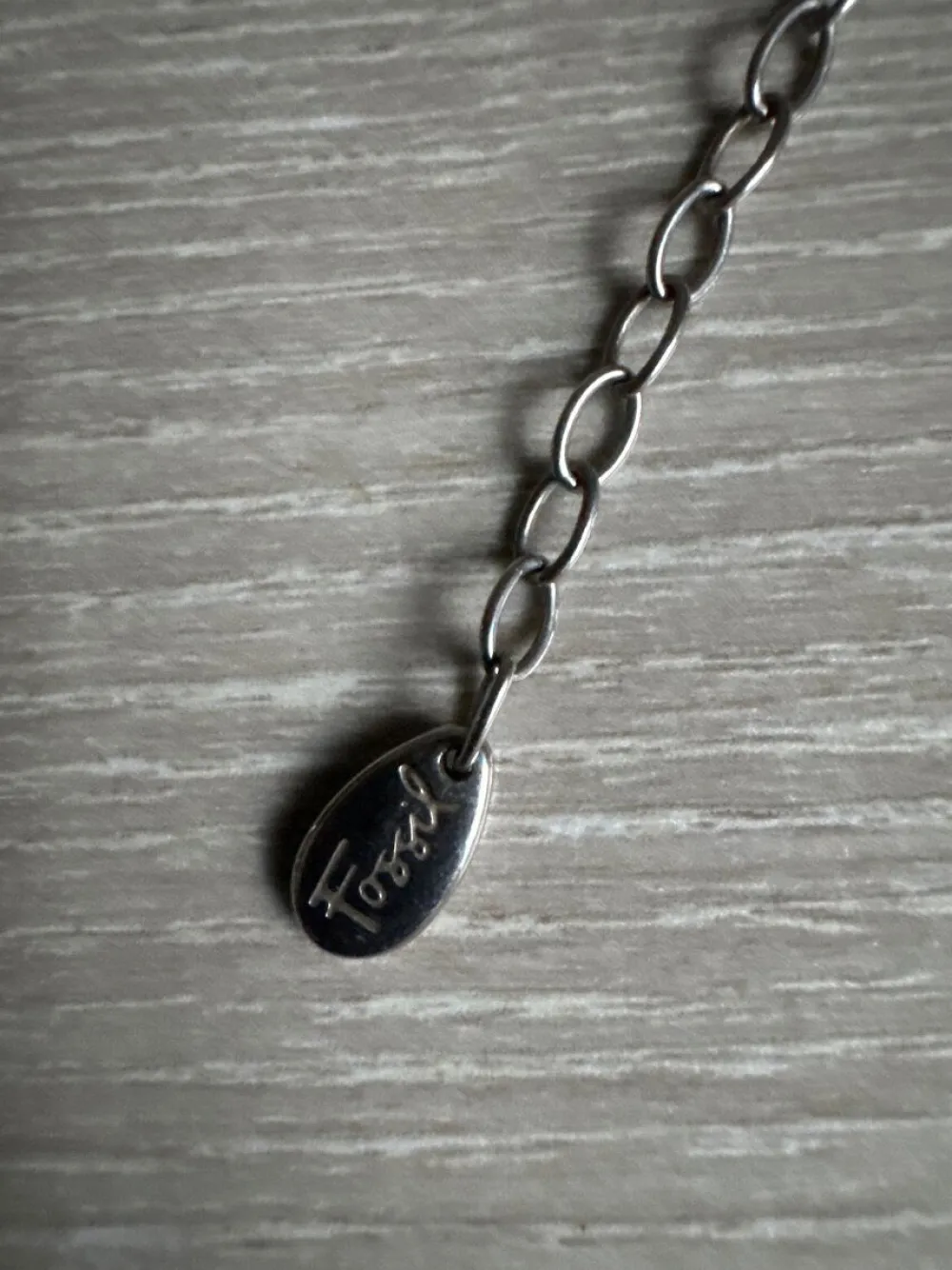 Ketten>Fossil Kette silberfarben