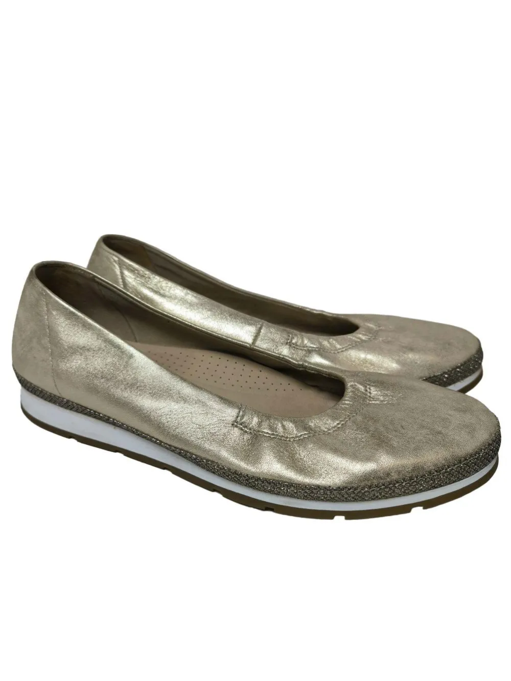 Ballerinas>Gabor Klassische Ballerinas Größe 38 goldfarben