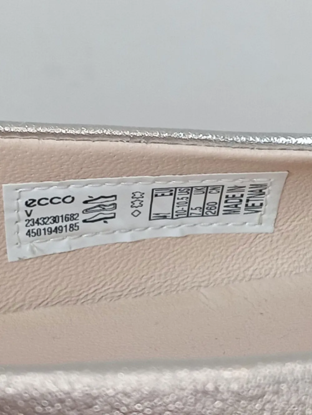 Ballerinas>Ecco Klassische Ballerinas Größe 41 silberfarben