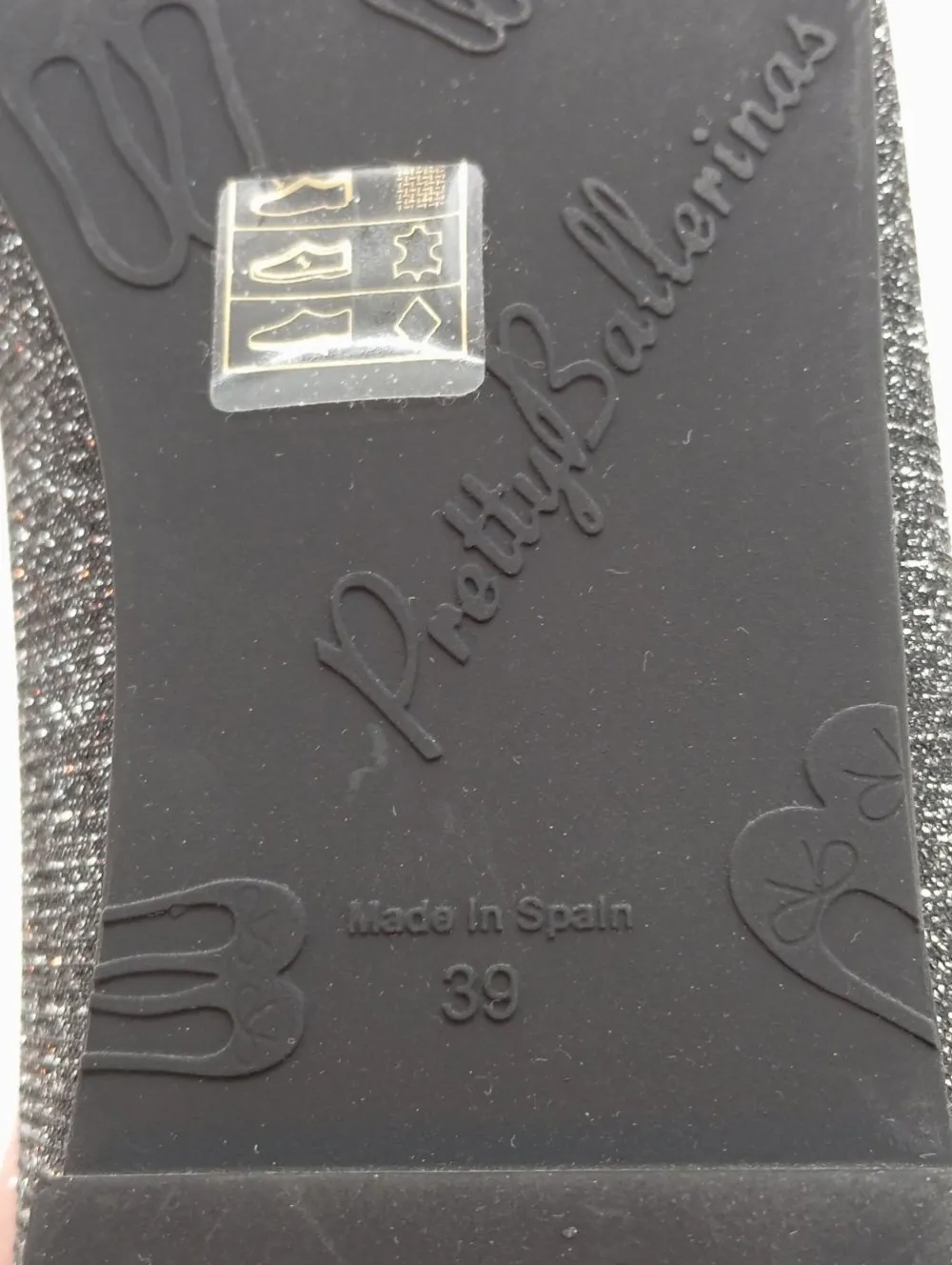 Ballerinas>Pretty ballerinas Klassische Ballerinas Größe 39 silberfarben