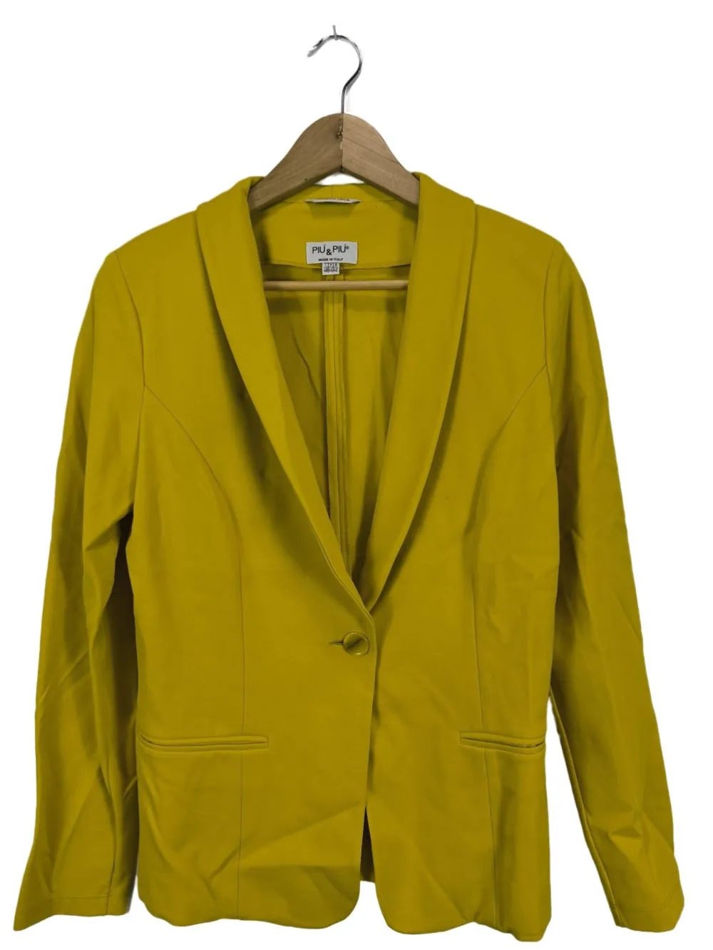 Blazer>Piu00fa & Piu00fa Klassischer Blazer Größe 42 blassgelb