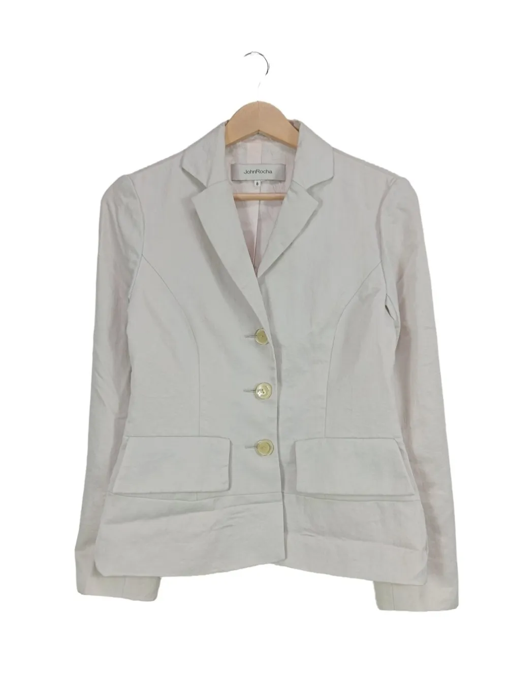 Blazer>John Rocha Klassischer Blazer Größe 40 wollweiß