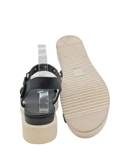 Sandalen>Inuovo Komfort-Sandalen Größe 39 schwarzgoldfarben